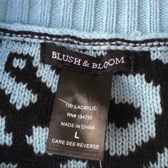 Blush & Bloom | NWT Leopard Color Block Sweater - Picture 7 of 10